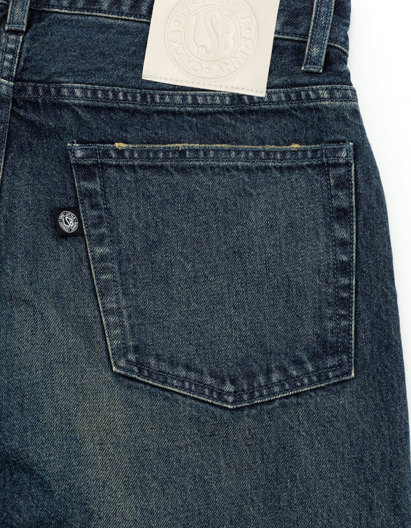 denim big pants / INDIGO