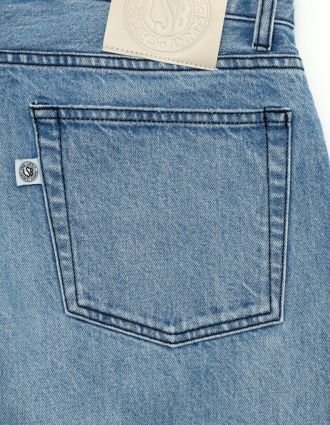 denim big pants / BLUE