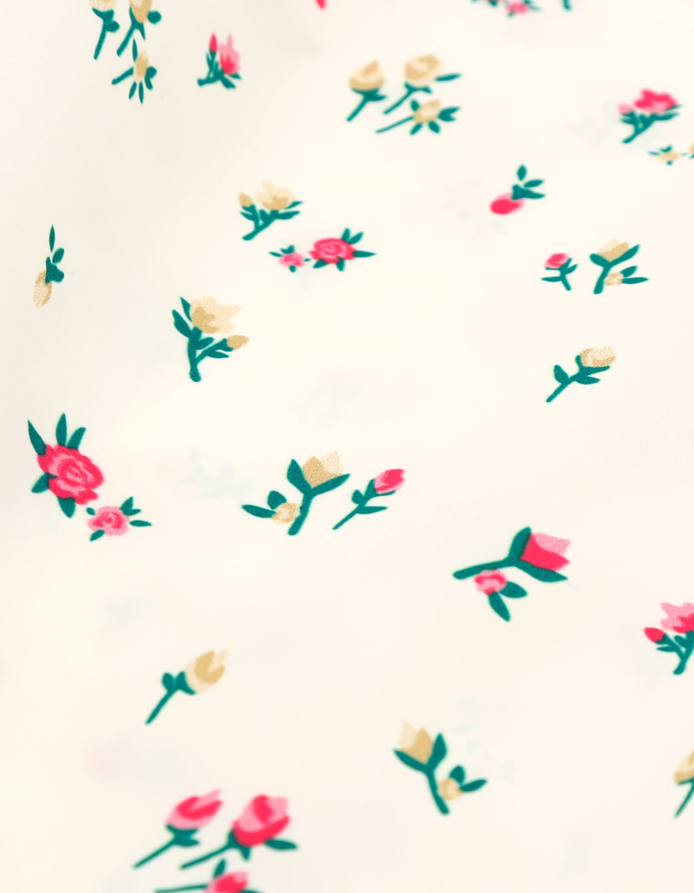 floral nylon pants / IVORY