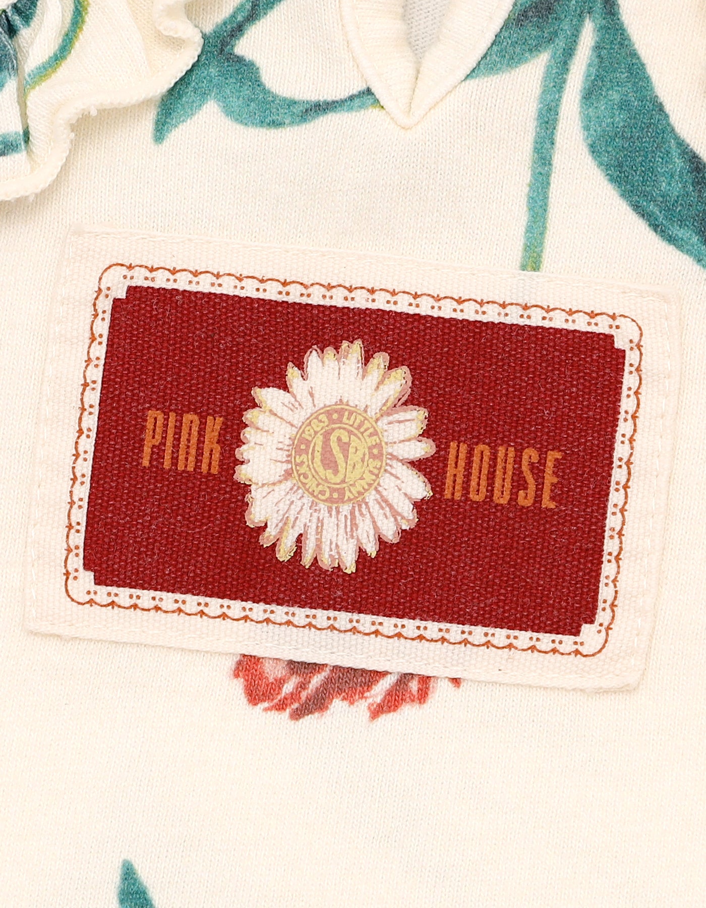 little sunny bite と pink house tulip print long dress / BEIGE