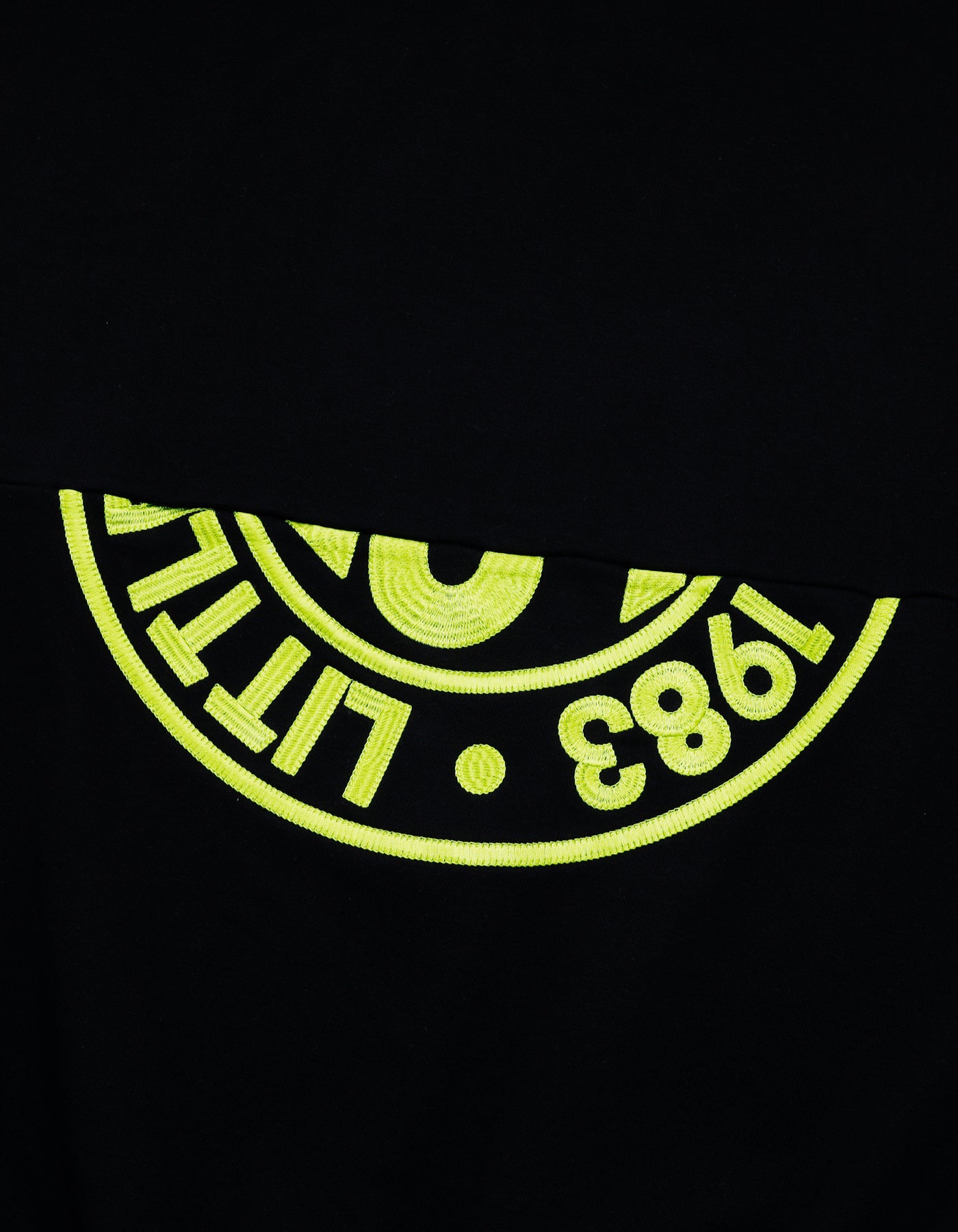 logo sweat top / BLACK