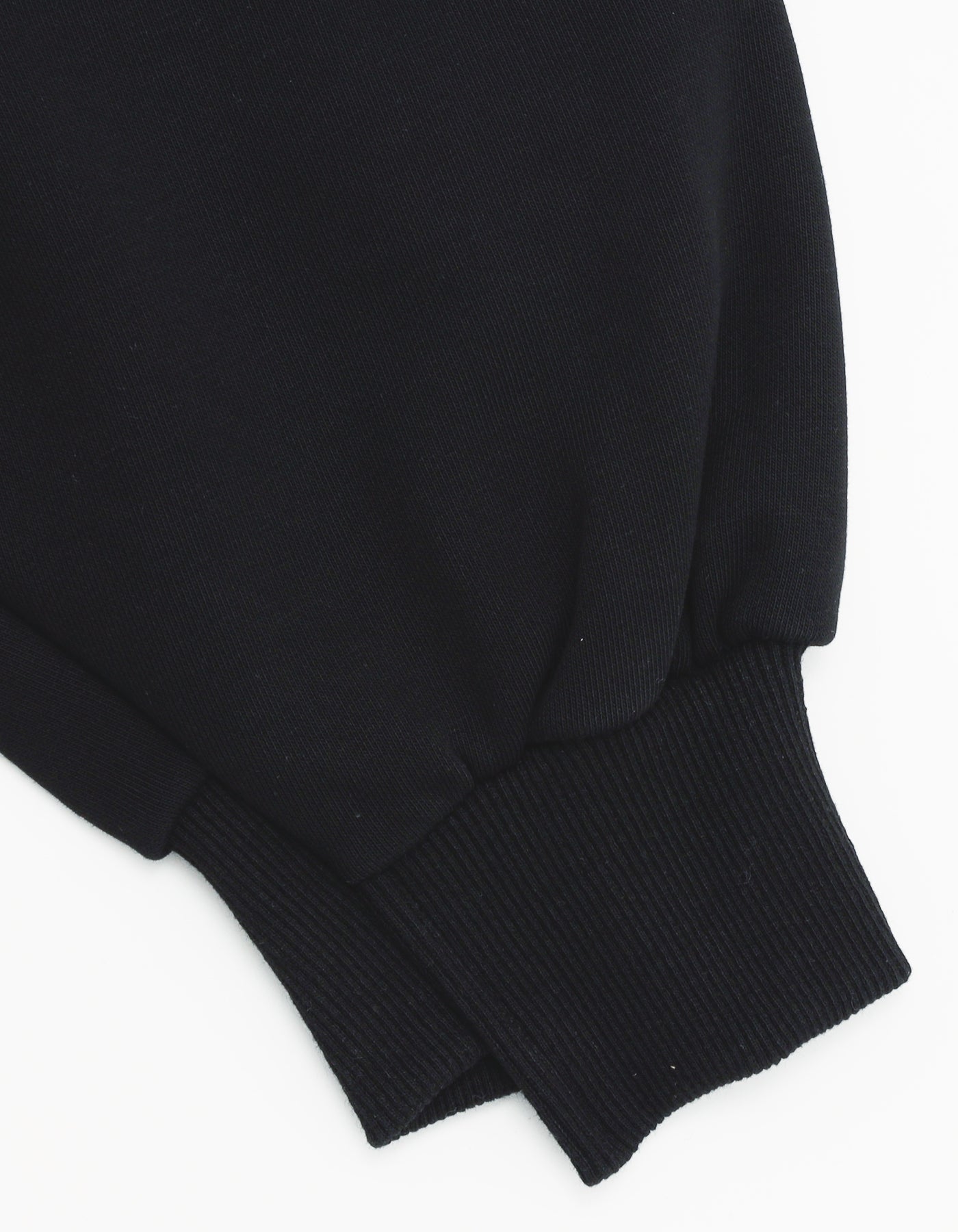 logo sweat top / BLACK