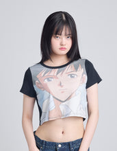 Load image into Gallery viewer, evangelion x little sunny bite mini tee / BLACK