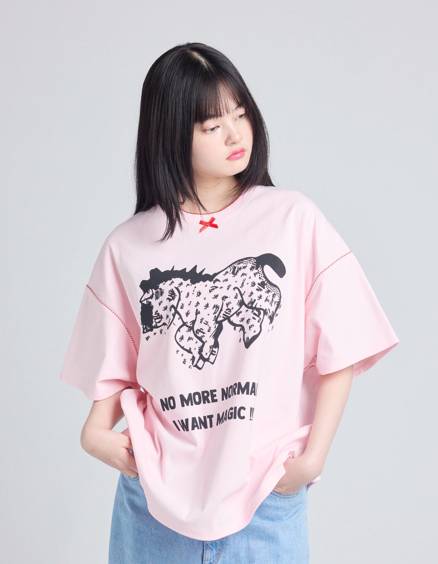 pony big tee / PINK