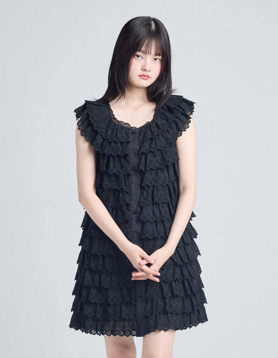 little sunny bite (リトルサニーバイト)lace dress / BLACK