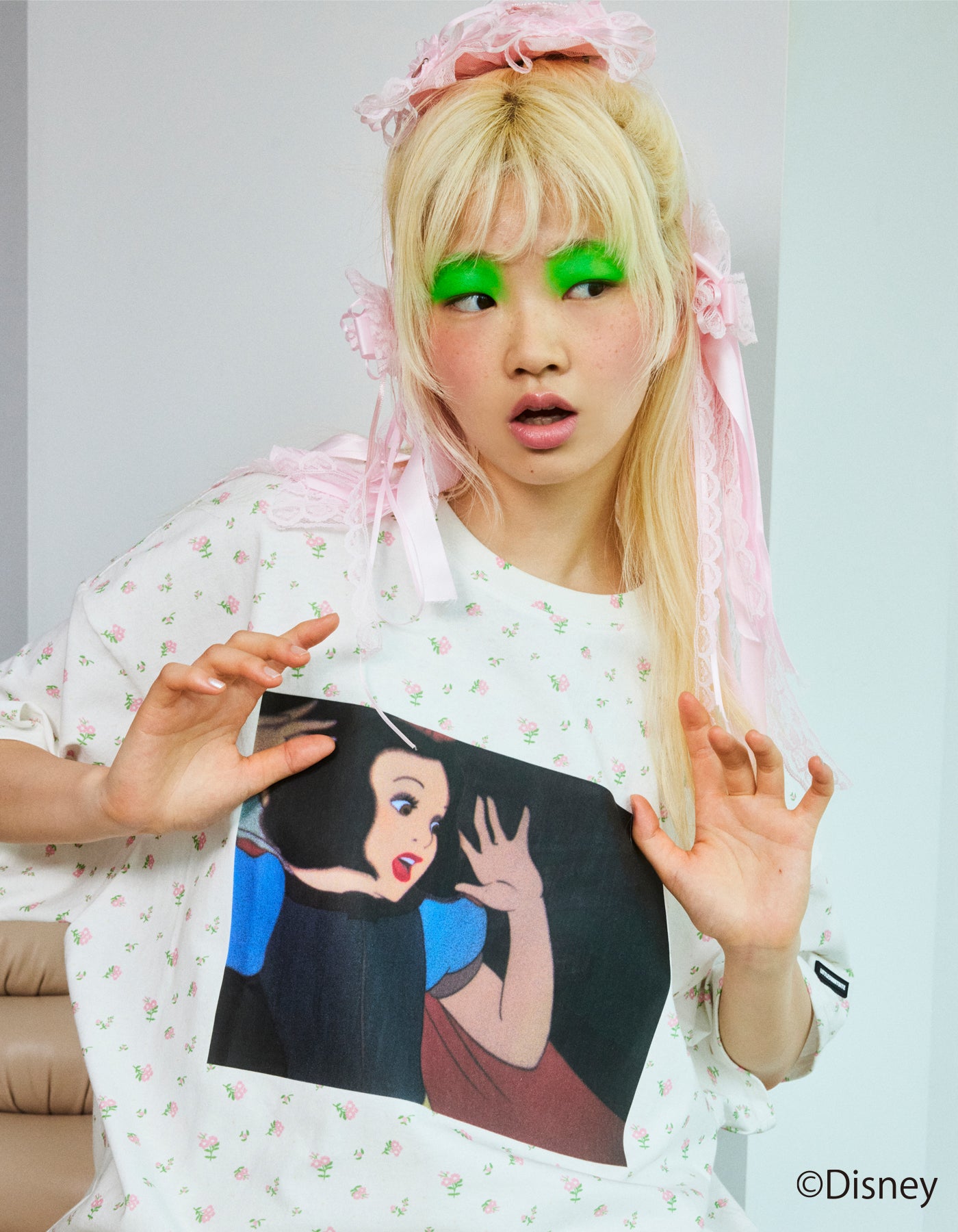 little sunny bite Disney collection / snow white big tee / WHITE