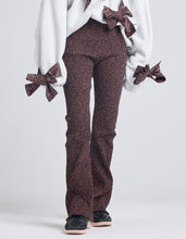 Load image into Gallery viewer, leopard shirring pants / BROWN