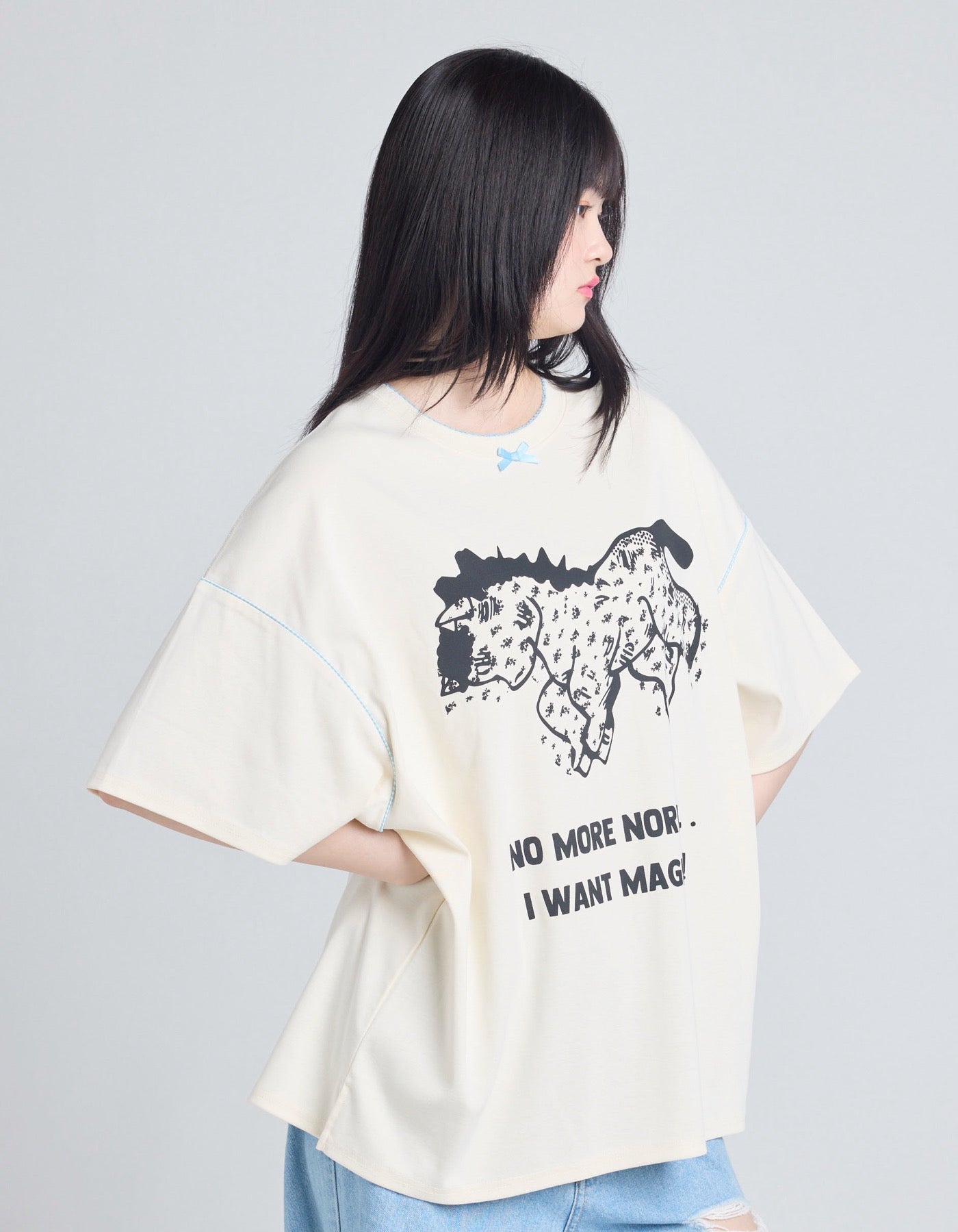 pony big tee / WHITE