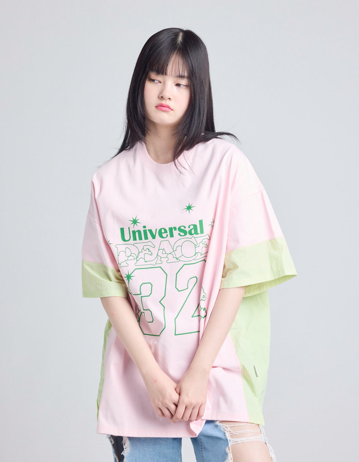 32 big tee / PINK
