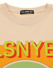 Load image into Gallery viewer, mushroom graphic long tee / BEIGE