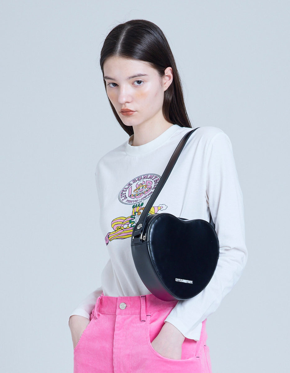 little sunny bite (リトルサニーバイト)heart bag / BLACK – little