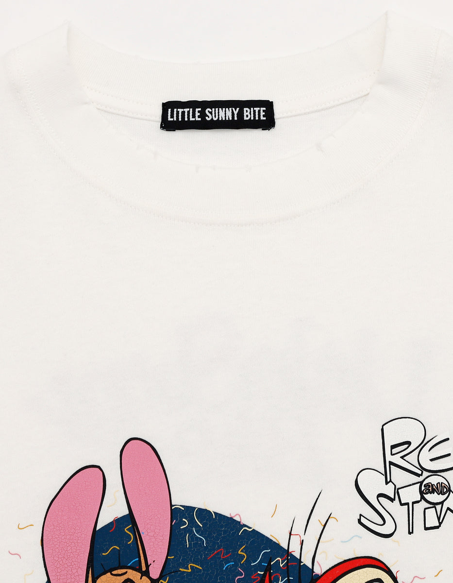 tシャツ Tシャツ 「Little sunny bite」Ren ＆ Stimpy tee - トップス