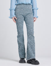 Load image into Gallery viewer, leopard shirring pants / BLUE