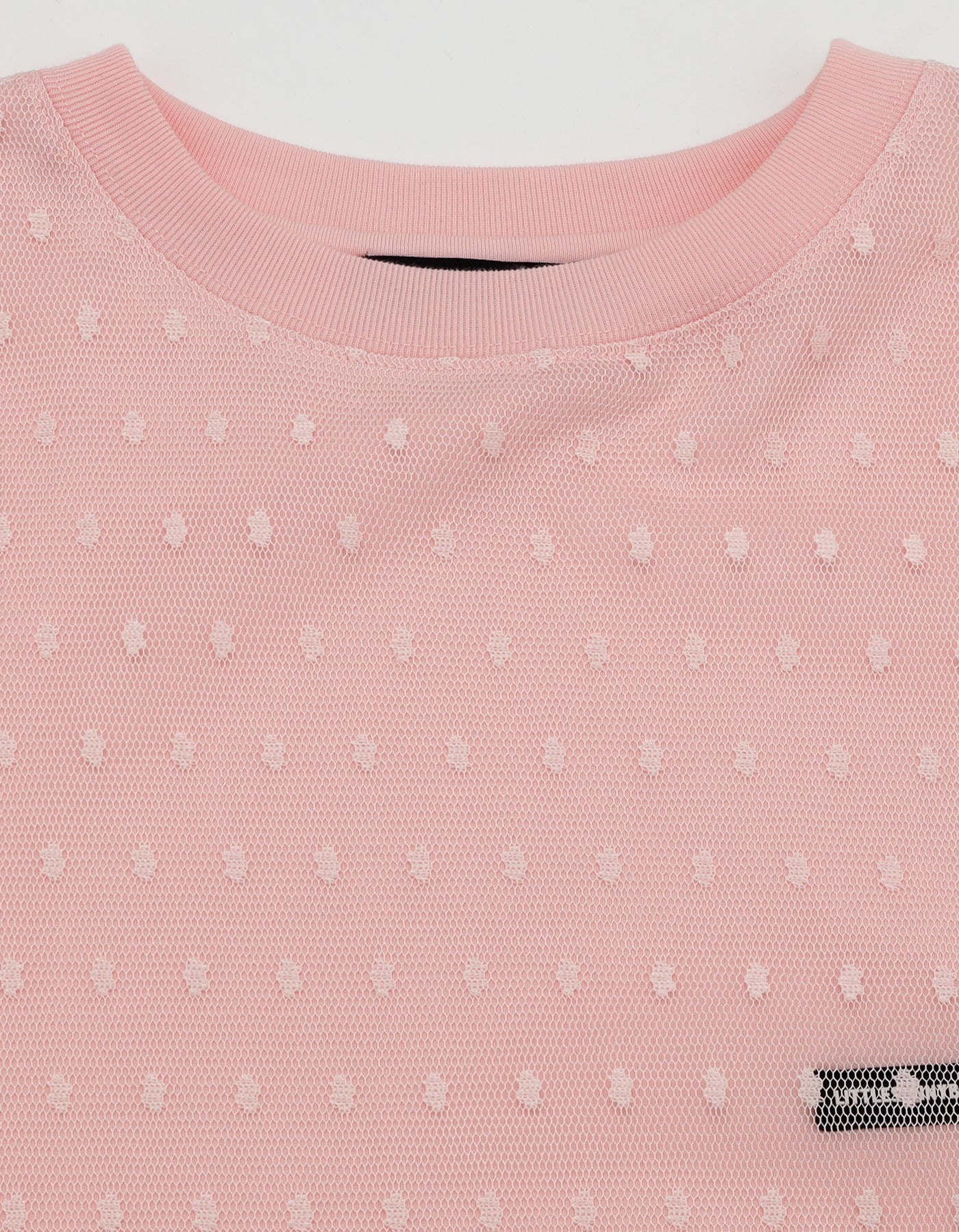 fake layered tulle long tee / PINK