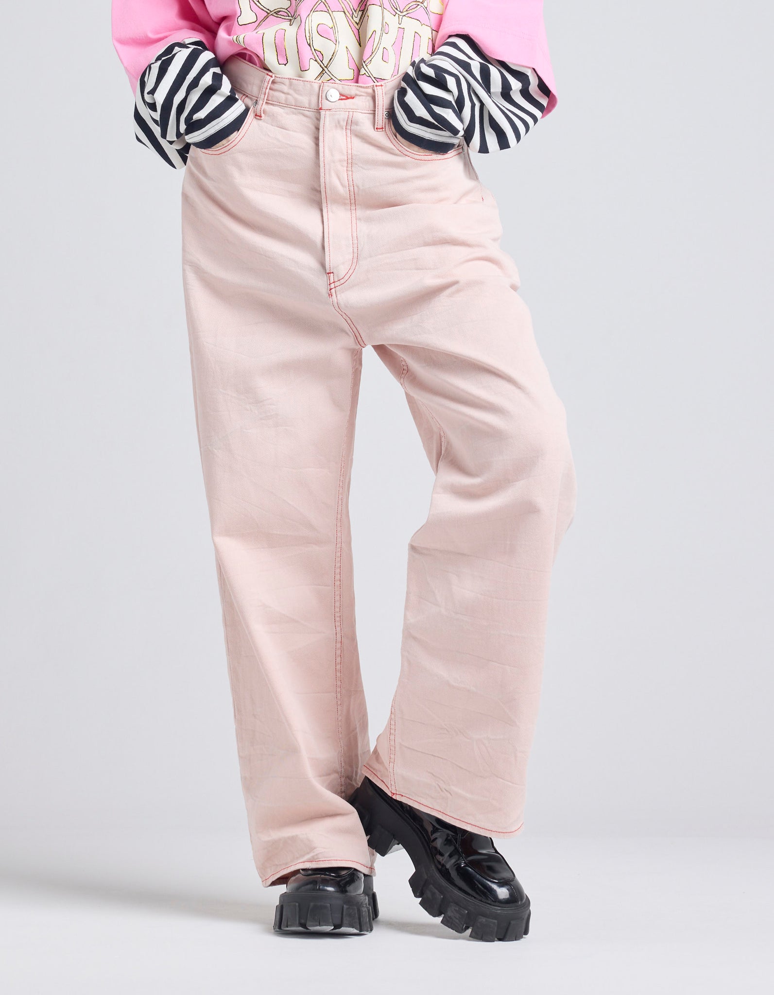 twill pants / PINK