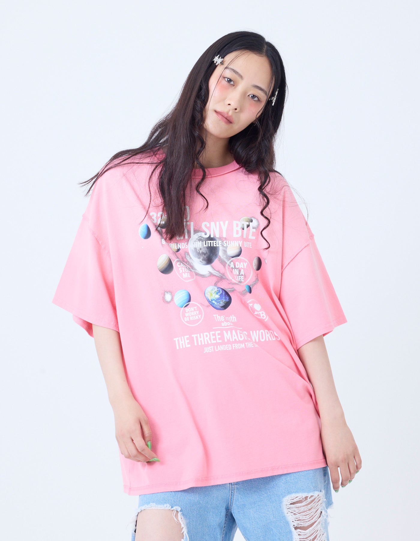 cosmic big tee / PINK