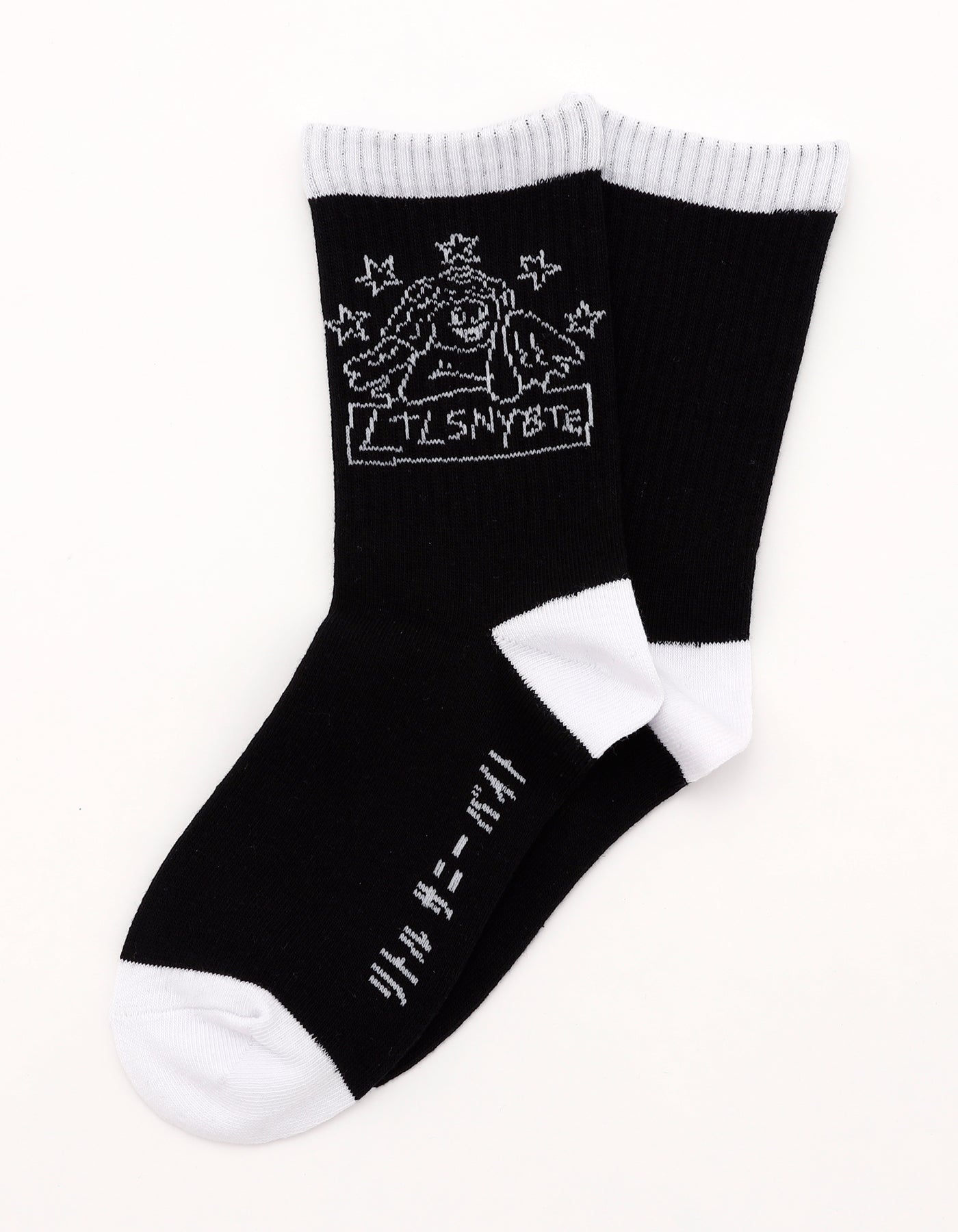 angel socks / BLACK