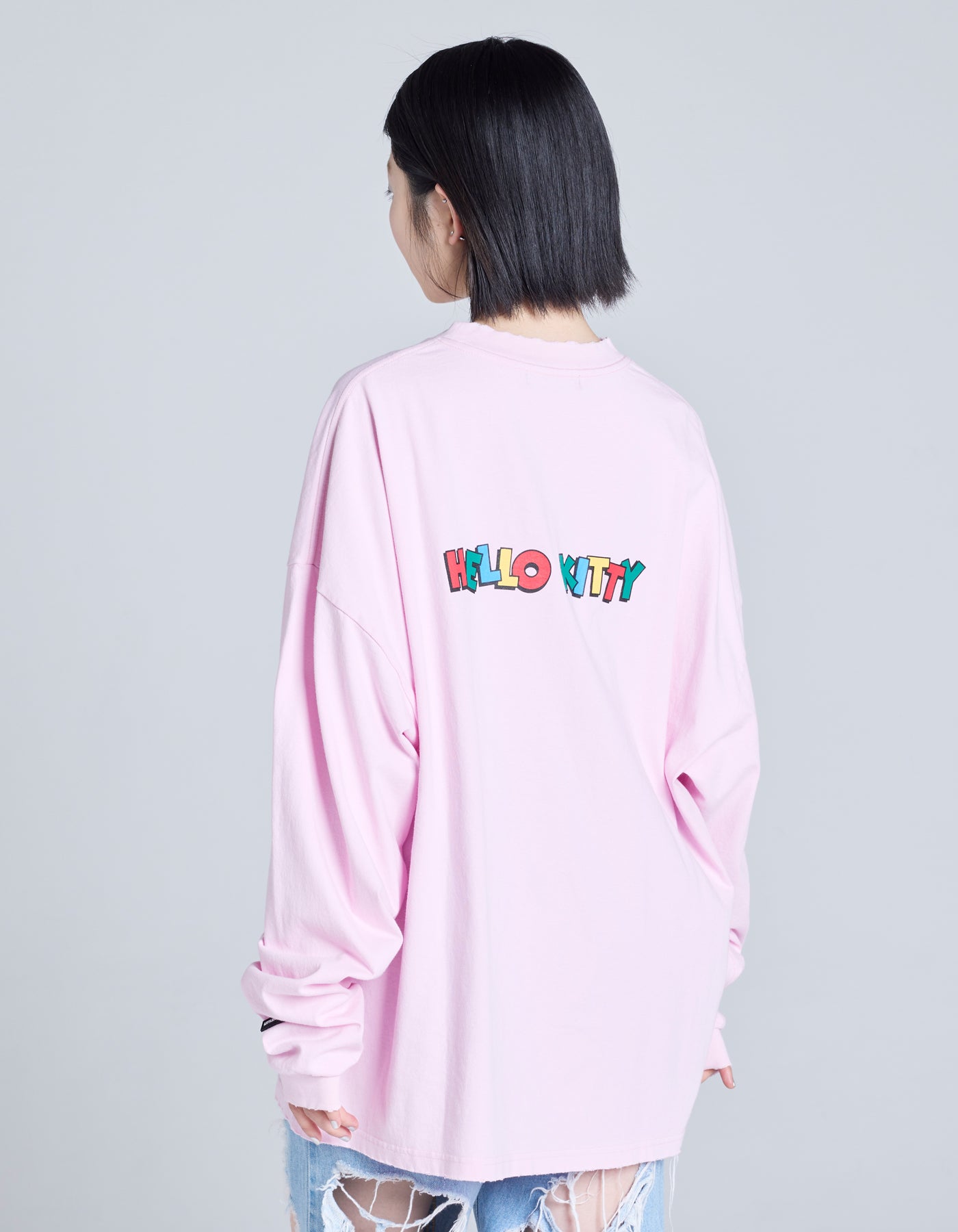 hello kitty x little sunny bite long tee / PINK