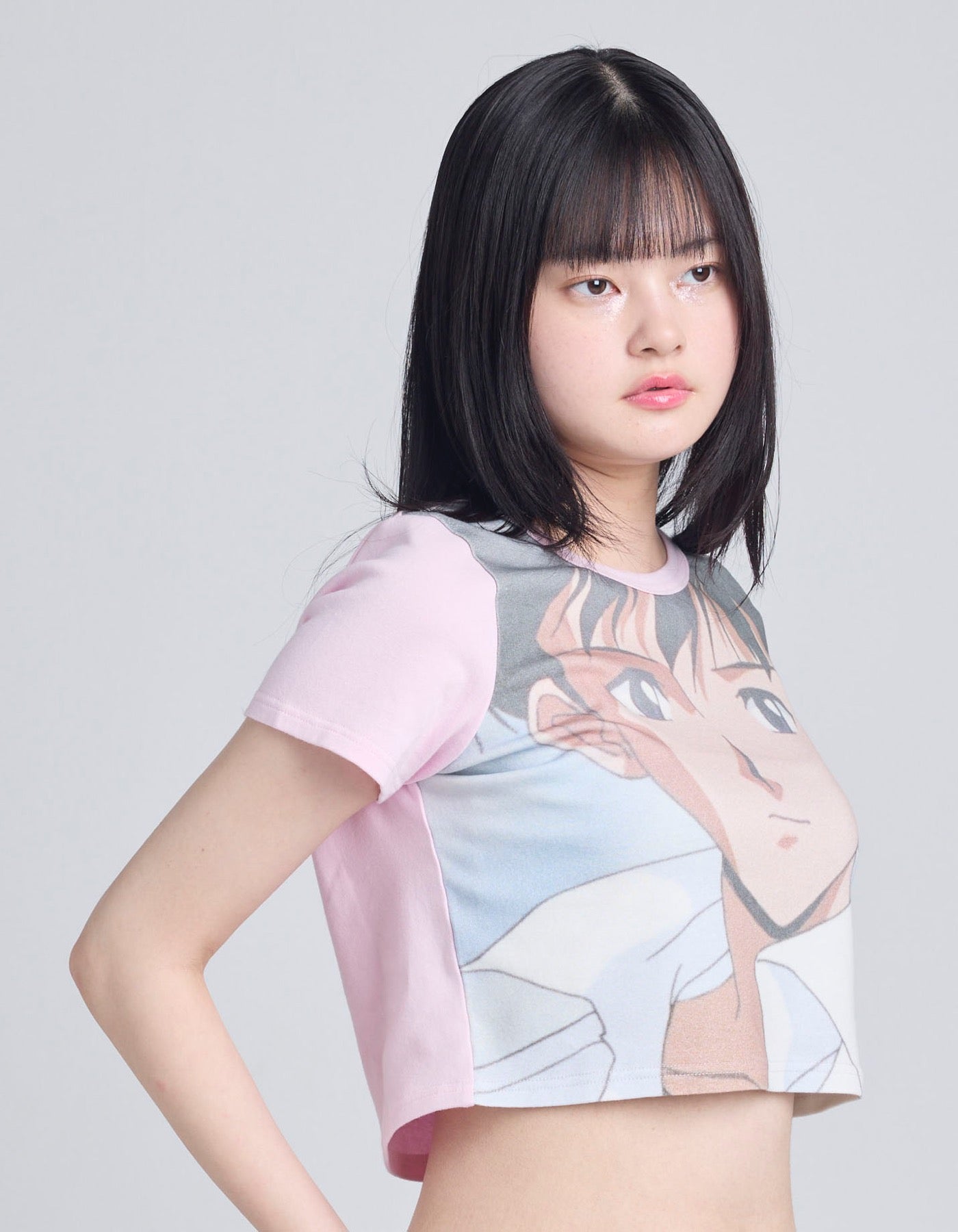 evangelion x little sunny bite mini tee / PINK