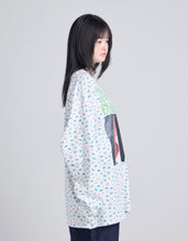 Load image into Gallery viewer, evangelion x little sunny bite floral fake layered long tee / WHITE