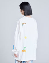Load image into Gallery viewer, hello kitty x little sunny bite frill long tee / WHITE