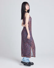 Load image into Gallery viewer, rose tull long tank top / BLACK