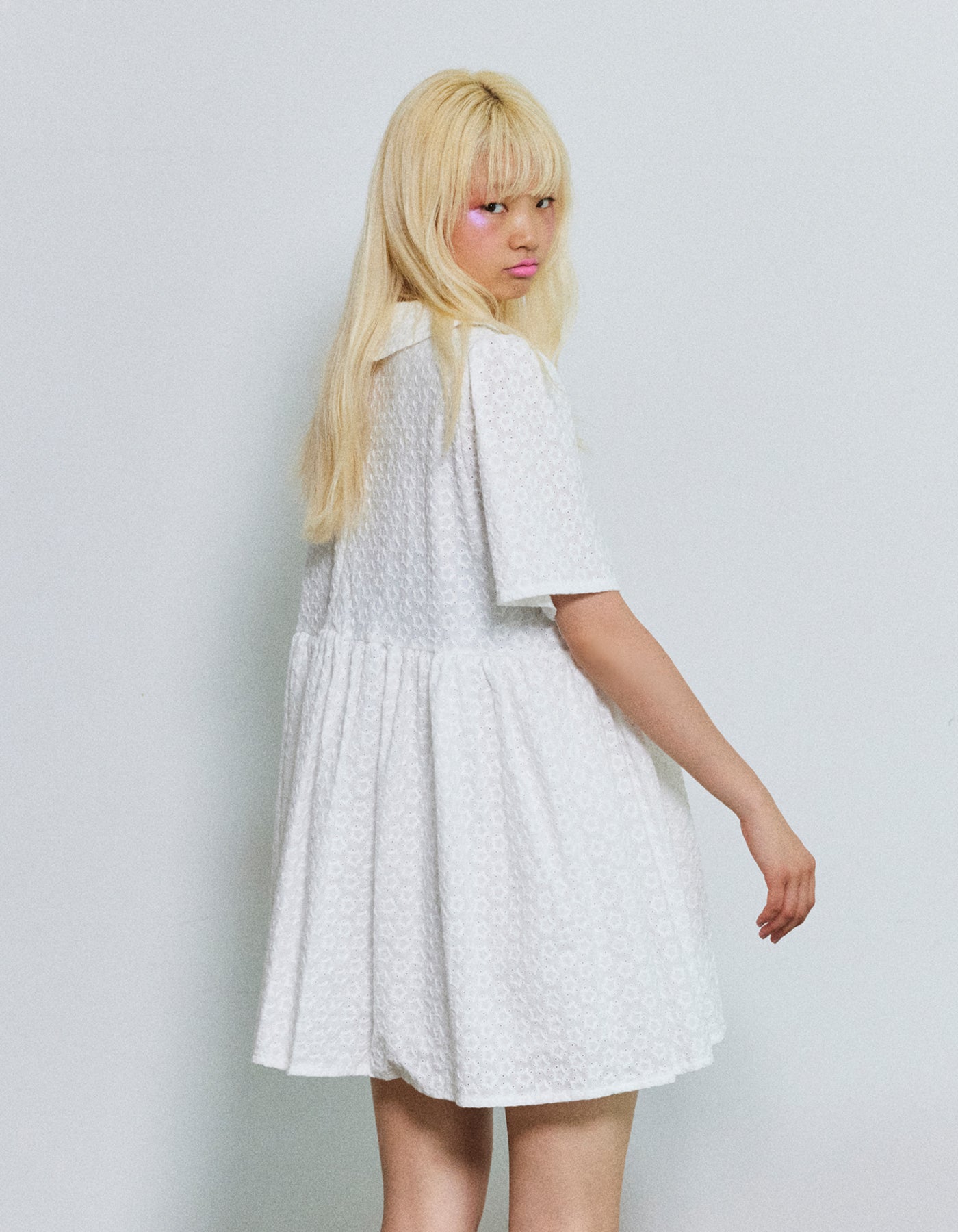 star mini dress / WHITE