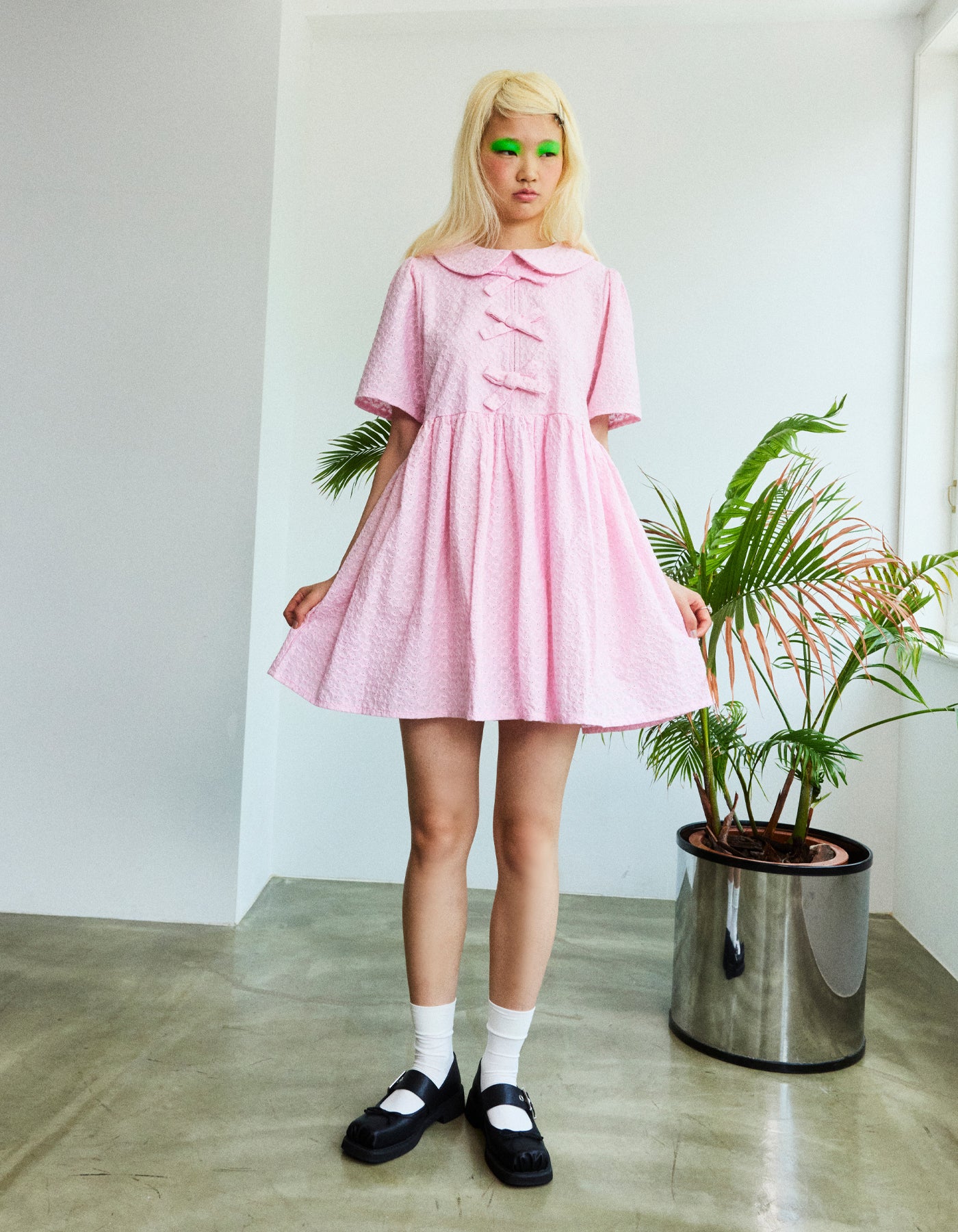 star mini dress / PINK