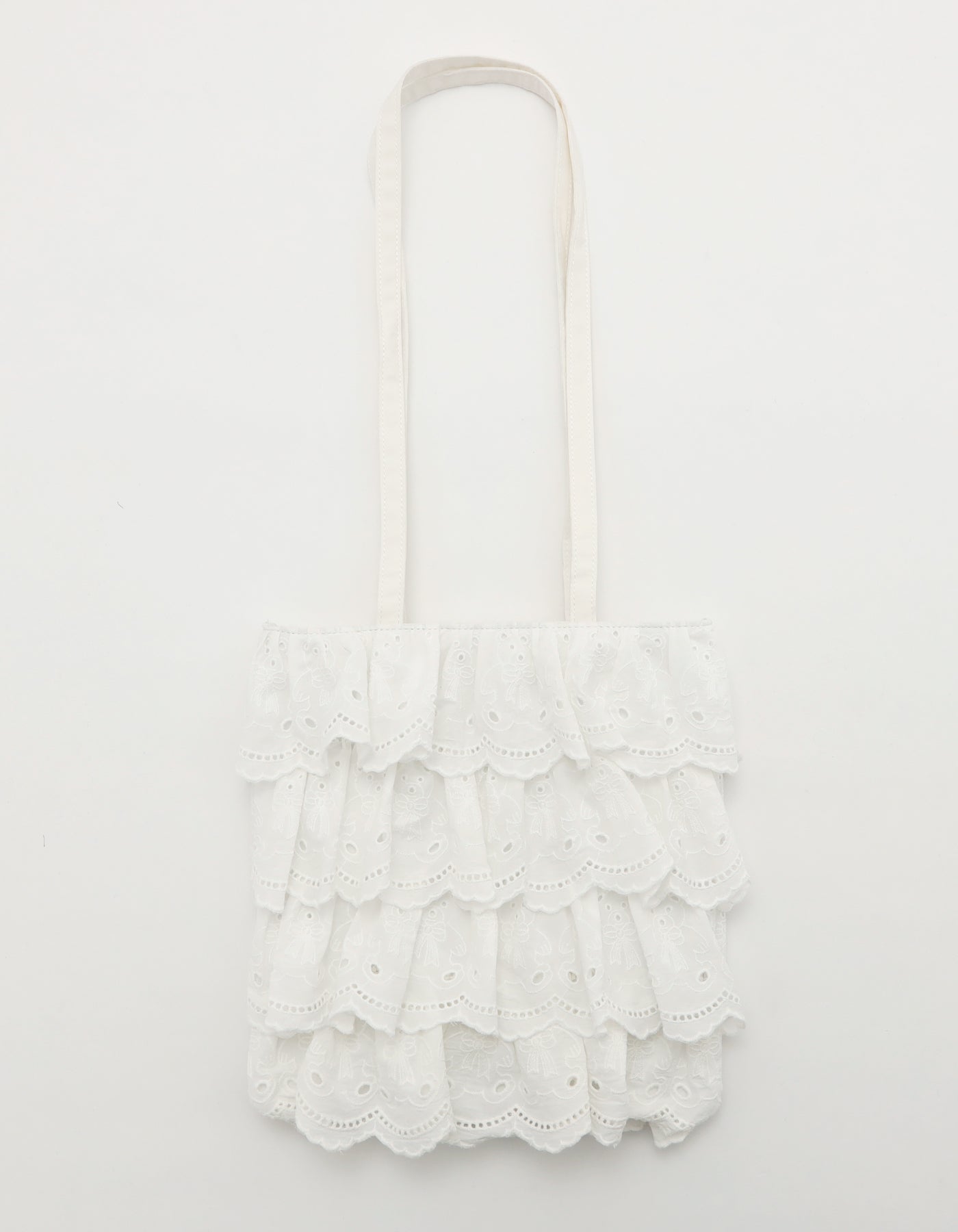 bear lace bag / WHITE