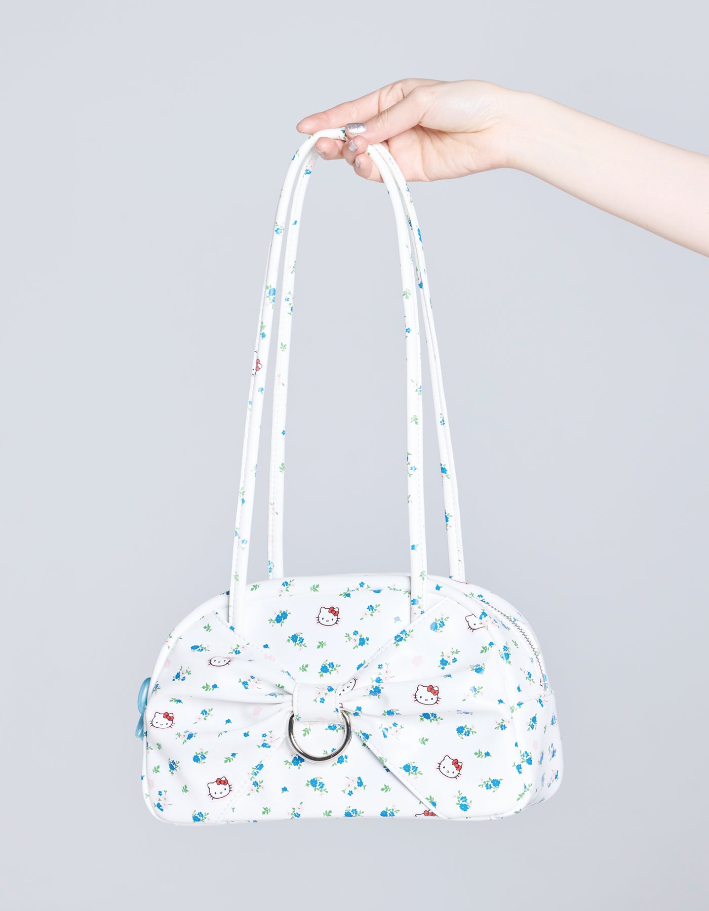 hello kitty x little sunny bite ribbon bag / WHITE