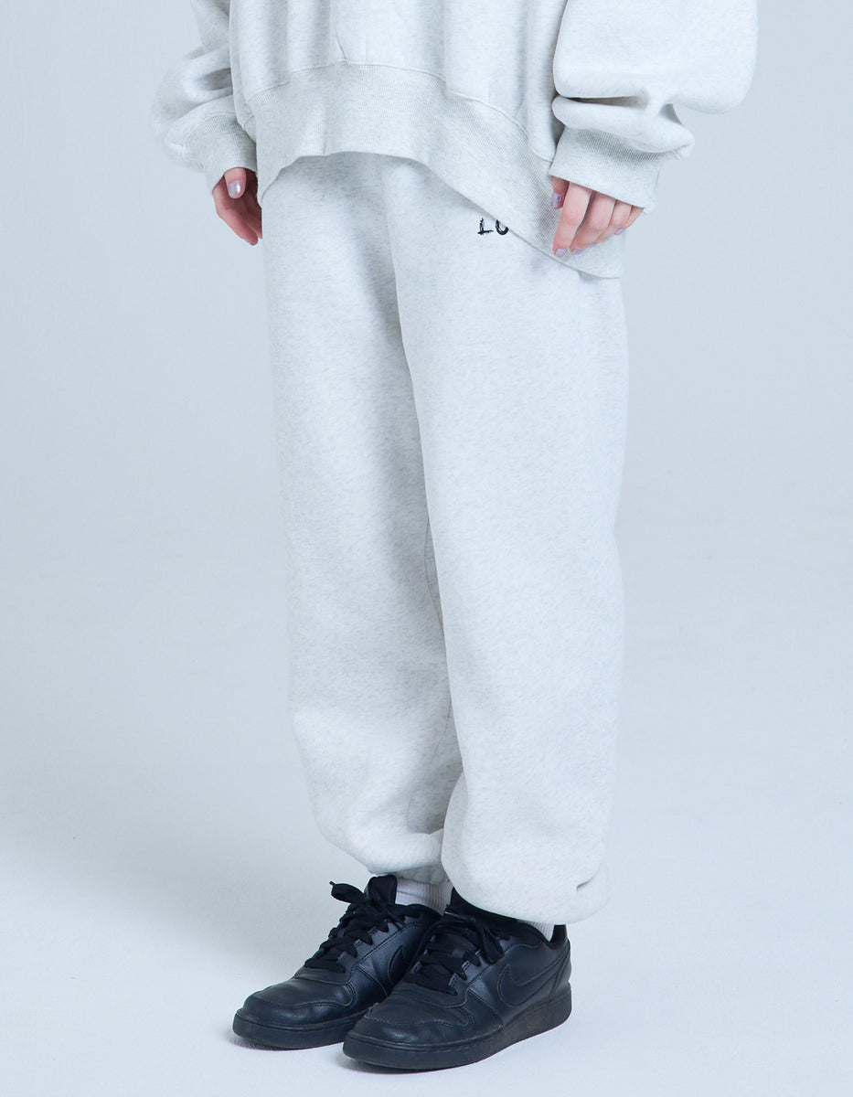 little sunny bite (リトルサニーバイト) logo sweat pants / GRAY 