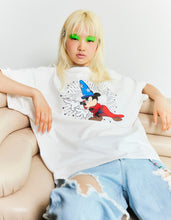 Load image into Gallery viewer, little sunny bite Disney collection / fantasia mickey mouse big tee / WHITE