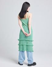 Load image into Gallery viewer, knit long dress / GREEN