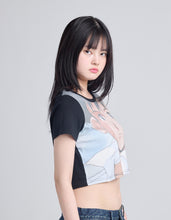 Load image into Gallery viewer, evangelion x little sunny bite mini tee / BLACK