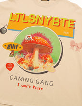 Load image into Gallery viewer, mushroom graphic long tee / BEIGE