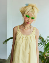Load image into Gallery viewer, nylon mini dress / YELLOW