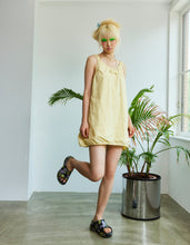 Load image into Gallery viewer, nylon mini dress / YELLOW