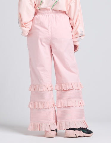 bear lace pants / PINK