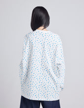 Load image into Gallery viewer, evangelion x little sunny bite floral fake layered long tee / WHITE