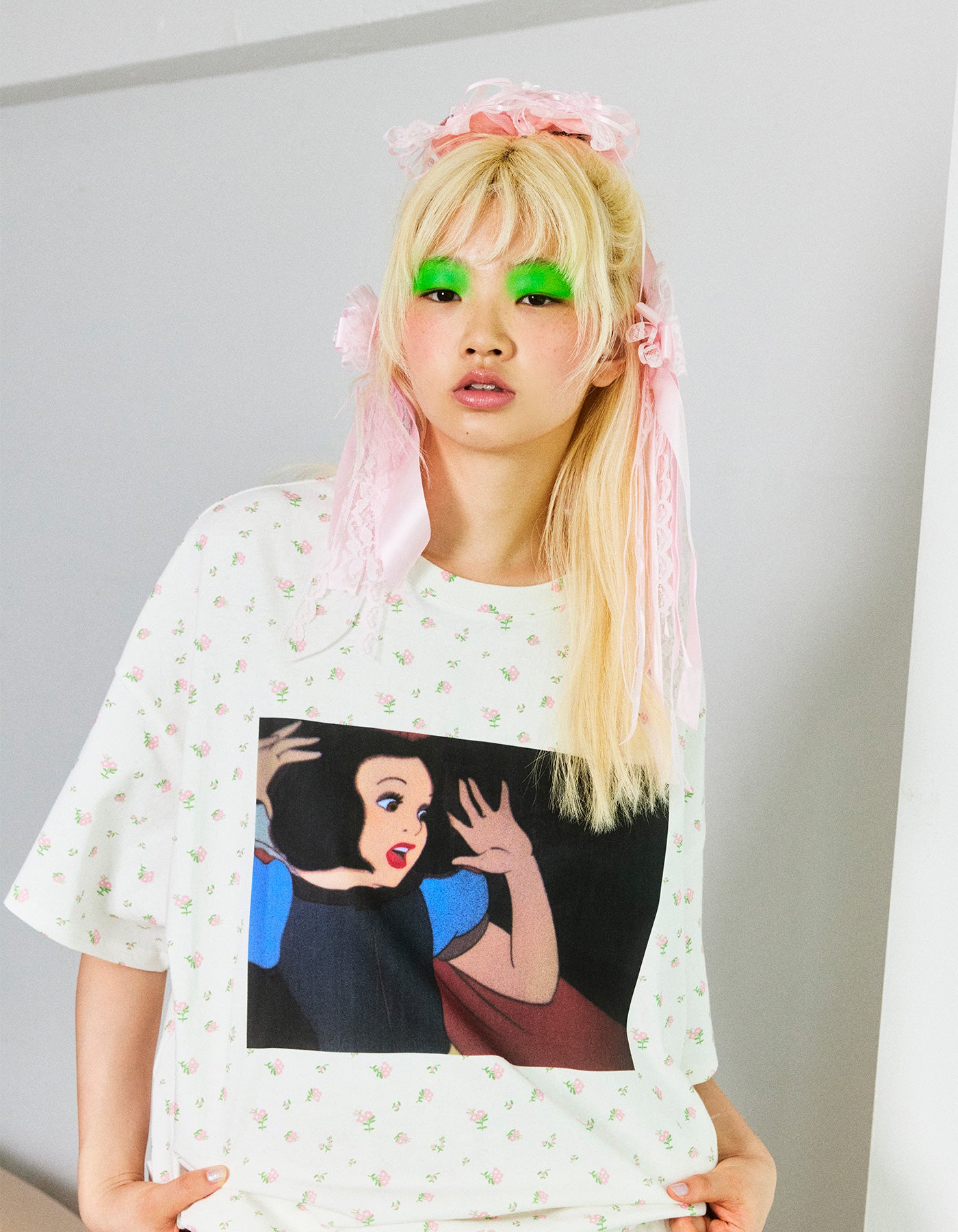 little sunny bite Disney collection / snow white big tee / WHITE