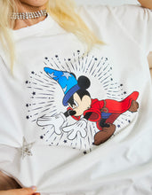 Load image into Gallery viewer, little sunny bite Disney collection / fantasia mickey mouse big tee / WHITE