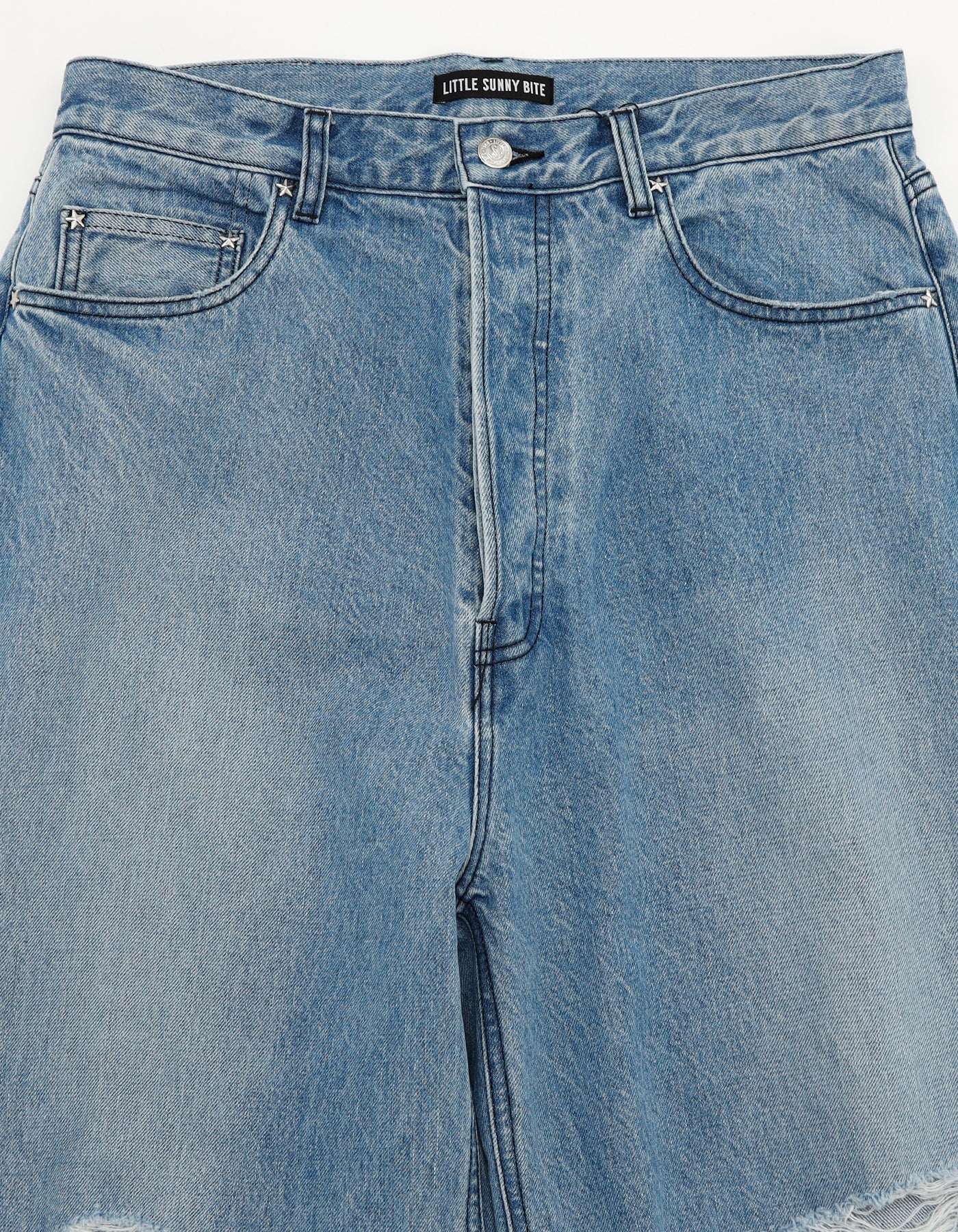 denim big pants / BLUE