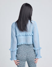 Load image into Gallery viewer, knit cardigan / BLUE