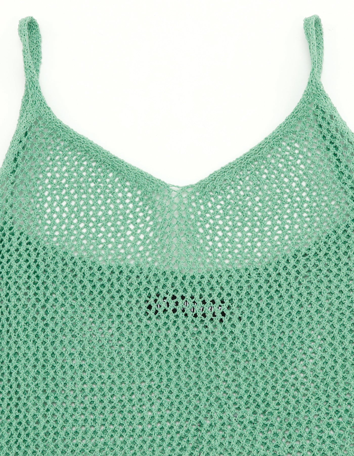 knit long dress / GREEN