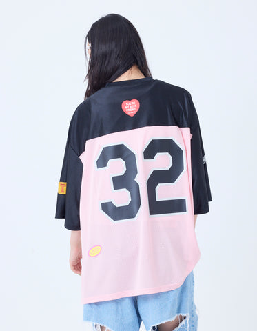 sporty mesh big tee / PINK