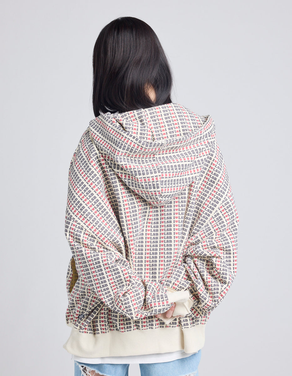 パーカー littlesunnybite/リトルサニーバイト/I love LSB hoodie レディース メンズ little sunny bite (リトルサニーバイト)I love LSB hoodie
