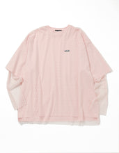 Load image into Gallery viewer, fake layered tulle long tee / PINK