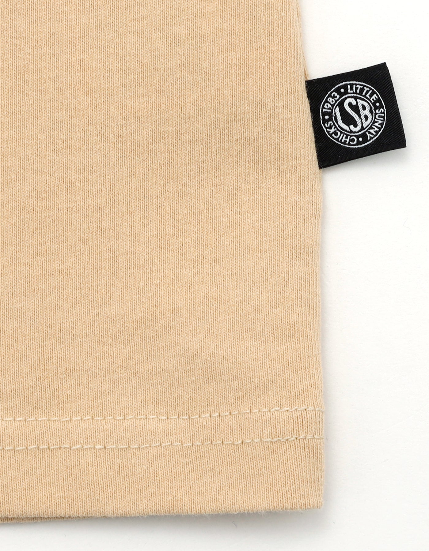 mushroom graphic long tee / BEIGE