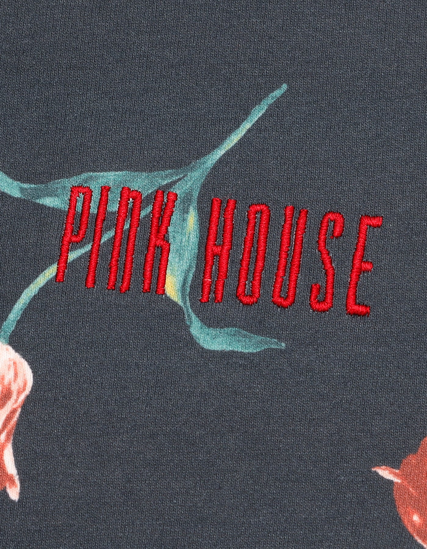little sunny bite と pink house tulip print long dress / BLACK