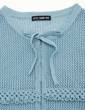 Load image into Gallery viewer, knit cardigan / BLUE